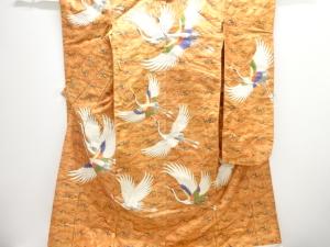 群鶴模様刺繍花嫁衣装色打掛